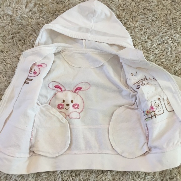 Toddler Girls Cotton Zip Up Hooded Sweatshirt - Picture 5 of 11
